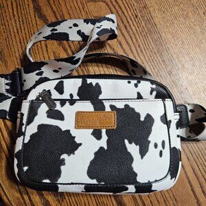 Wrangler cow print purse